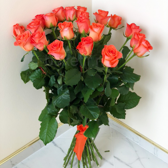 21 коралловая роза, лента в Белогорске