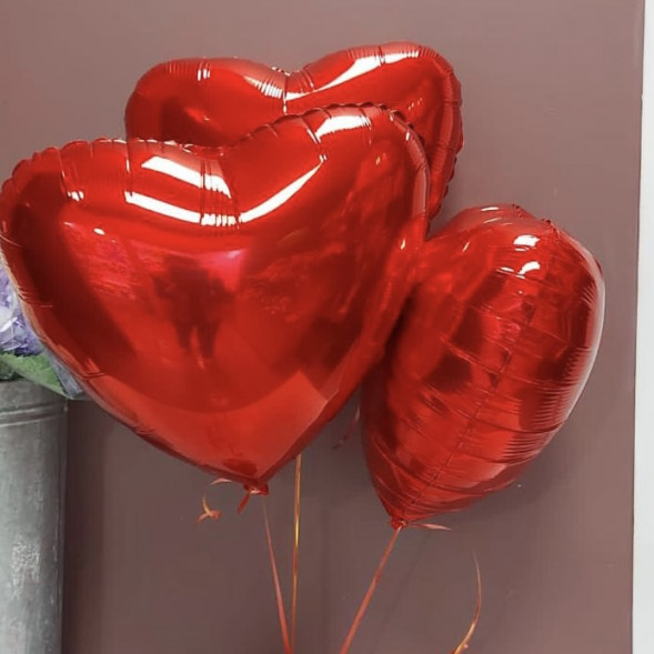 Фольгированый шар в форме сердца 1 шт. в Белогорске
